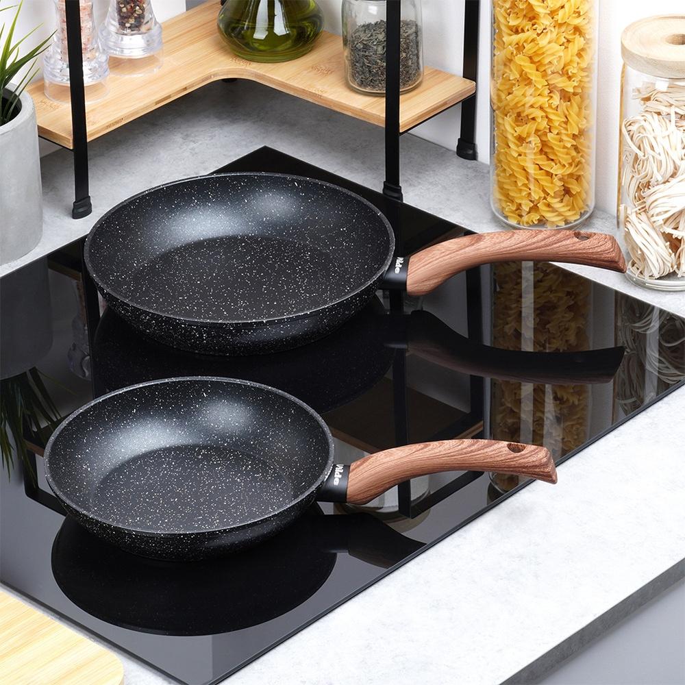 Black&Wood Granite Frying Pan Set 20/24 Cm 2 Pcs.