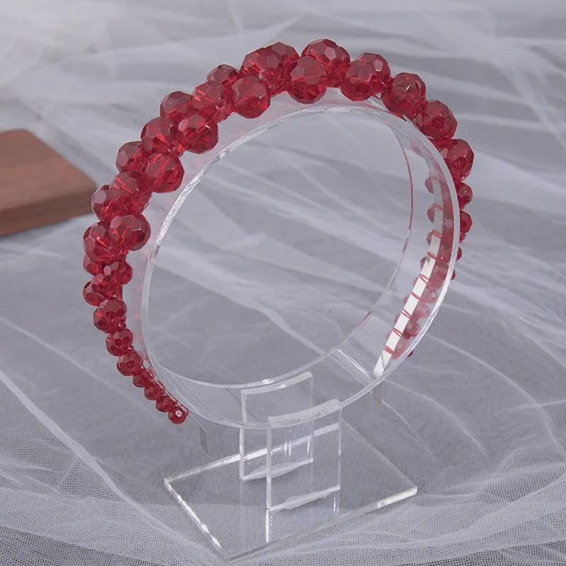 Bentiță cu Mărgele de Cristal European - Voal de Mireasă și Accesoriu de Păr