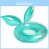 Children's Inflatable Swim Ring With Glitter Rabbit Ears Thick Pvc Material Ideal For Swimming And Water Activities