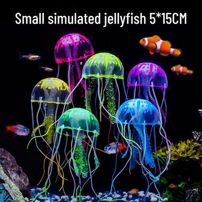 Simulated Silicone Jellyfish Coral Decor for Aquariums