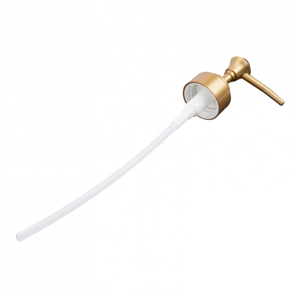 Testina a Pompa Dispenser Sapone e Lozione Argento Brillante Elegante per un Look Raffinato