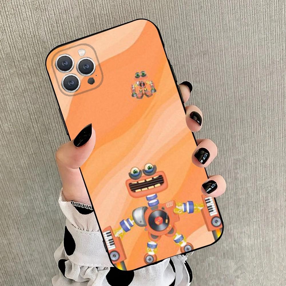 

My Singing M-Monsters Phone Case For iPhone 15,14,13,12,11,Plus,Pro Max,XS,X,XR,SE,Mini,8,7 Soft Silicone Black Cover iPhone8
