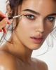 EIGSHOW Eyeliner Gel Eyeliner Makeup Precision Eyeliner for Eyebrows and Curved Bristles 2 Brush, Brush, Eyelids, Ultra-Thin (E865, Pieces)