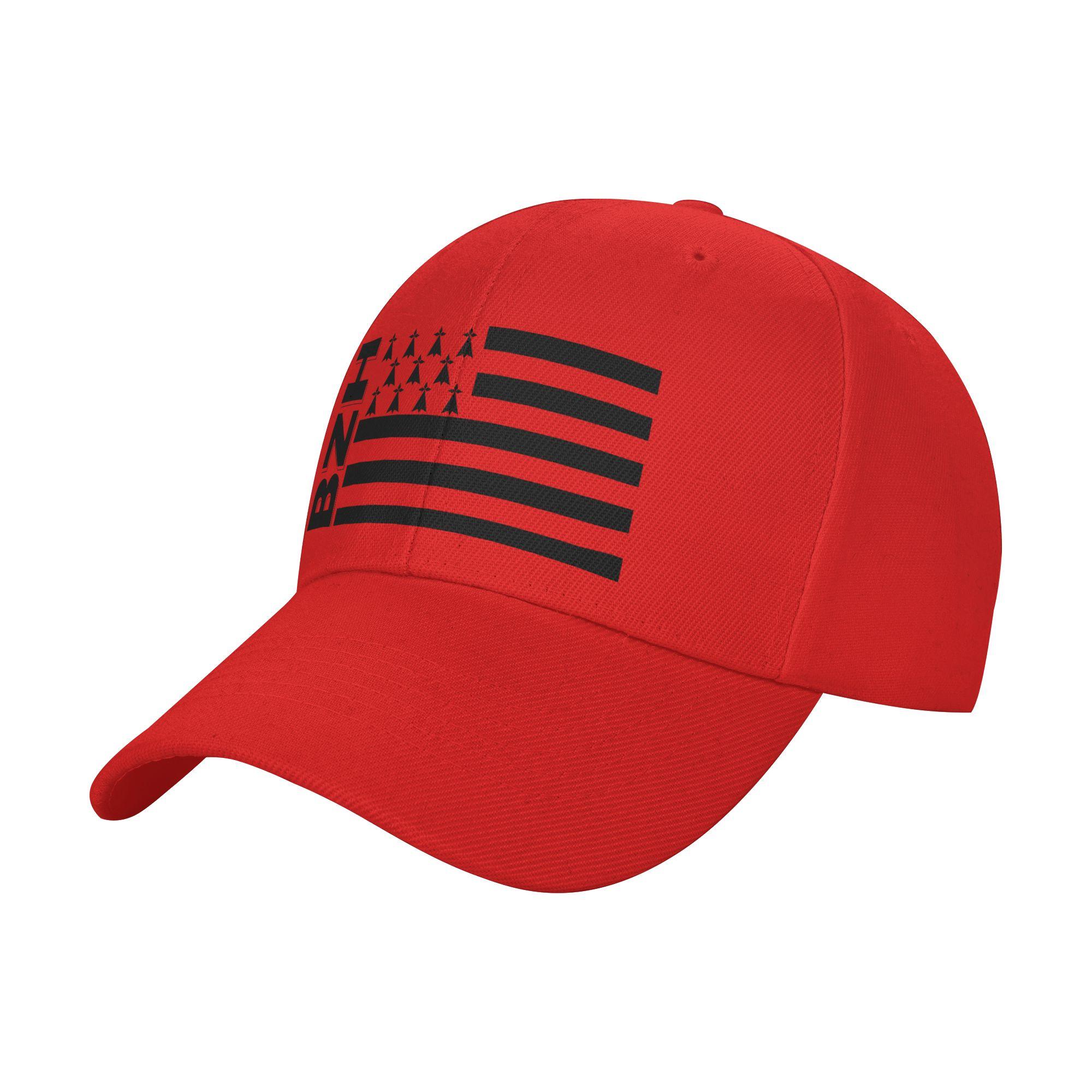 Fashion Bzh Breizh Bretagne Brittany France Curved Brim Baseball Cap Streetwear Sports Visors One Size