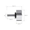 Chrome Rear Seat Bolt Screw Knob Tab Cover Set Fits For Harley Davidson 1997~17