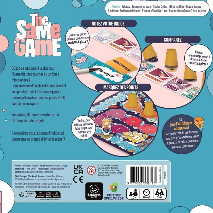 Jeu coopératif - BLACKROCK - The Same Game - À partir de 10 ans - Enfant - 914 g