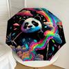 1pc Rainbow Panda Fantasy Umbrella with Plastic Handle,Suitable for All Seasons Home Travel Outdoor UmbrellaDD266