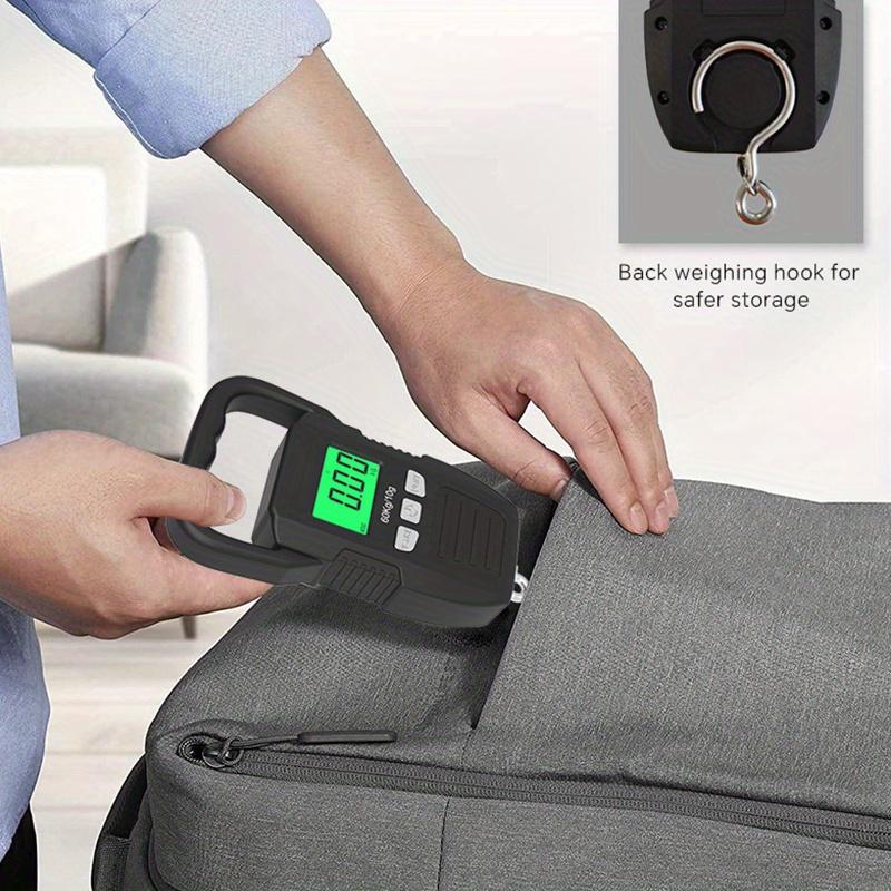 1pc Durable Digital Hanging Scale with Large Backlit LCD Display - 132lb/60kg Capacity, Ideal for Fishing, Luggage & Postal Use, Battery-Operated