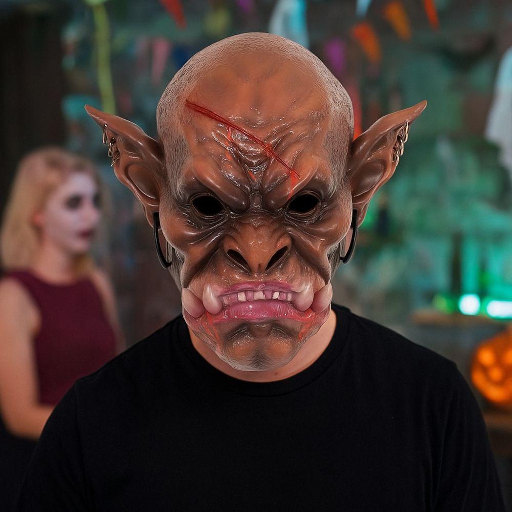 Strašidelná Hororová Maska Ručně Malovaná Maska Ducha Líčení Kostým Kostýmová Maska Halloweenská Párty