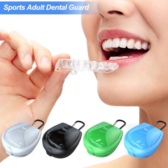 Sportovní držák na chrániče pro dospělé Box Taekwondo Chránič zubů Úložné pouzdro Přenosný Prachotěsný Plastový Fotbalový chránič zubů Fitness chrániče