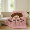 Cartoon-Decke Warm Weich Geeignet für Schlafzimmer Sofa Bett Wohnzimmer Büro Reisen M-Monchhichis-S Kawaii Camping Geschenke