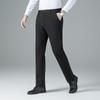 Men's Slim-Fit Straight-Leg Fleece-Lined Dress Pants