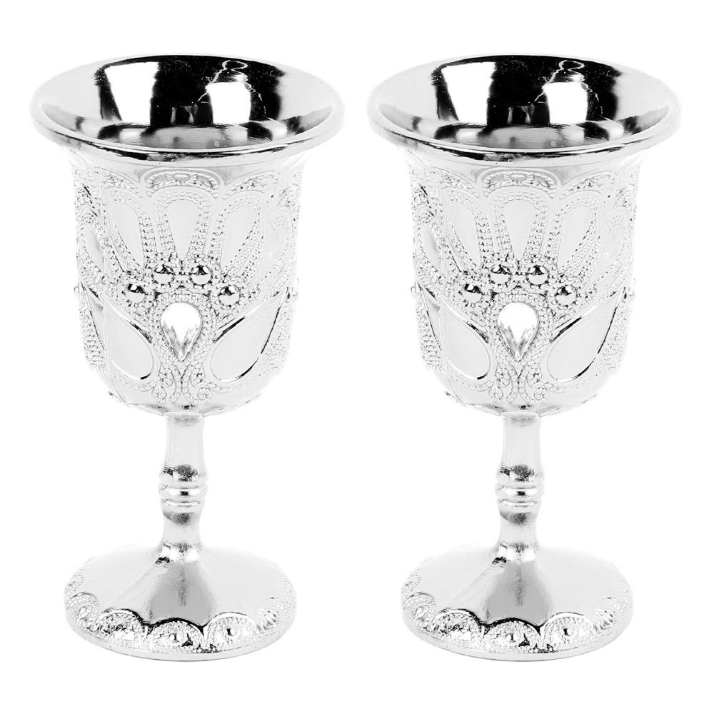 2 Stück Leicht Luxuriös Retro Weinglas Exquisites Kelchglas Pimp Cup Für Hausbar