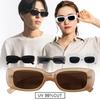 Puente Sunglasses for Men and UV UV400 Women, Stylish, White, Smoke, Black, Square, Slim, Thin, Driving, Protection,