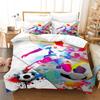 Football Bedding Set Boys Duvet Cover Ball-game Star Quilt Cover Room Gorgeous Competitive Sports Bedding Queen Duvet Cover Set