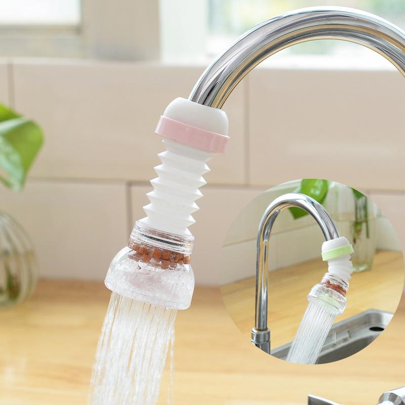Tap Water Filter 360 Rotatable Telescopic Faucet Nozzle Sprinkler Anti Splash Kitchen Sink Extension Water Saving Attachment