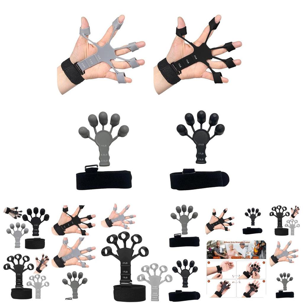 Silicone 5 Finger Exercise Tool For Hand And Finger Strengthening