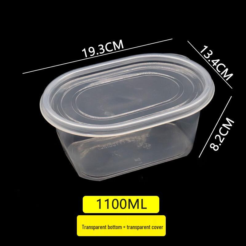 Handun 1100ml Transparent Disposable Food Containers
