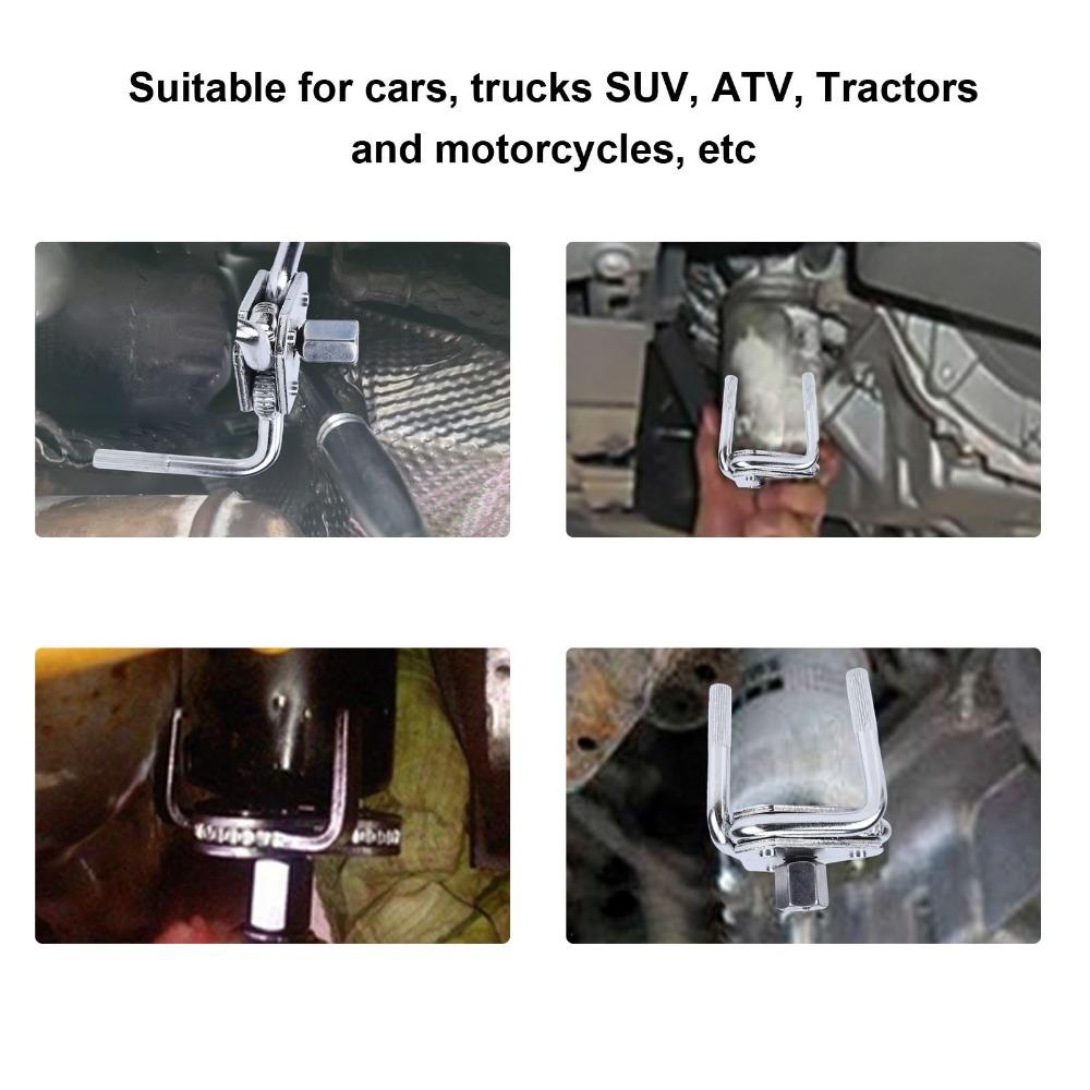 Sliver 3 Jaw Oil Filter Wrench Oil Filter Change Wrench  Trucks SUVs/Tractors/Motorcycles