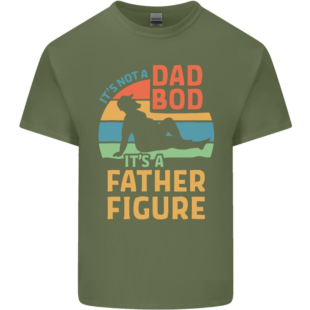 Fathers Day Dad Bod Its a Father Figure Unisexs Light Cotton TShirt