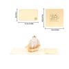 Sailboats Themed Greeting Card Set With Elegant Gold Foils Detailing Thank You Card Ideal For Celebration And Event