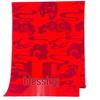 Xincaizhiyun Wide Red Jacquard Scarf