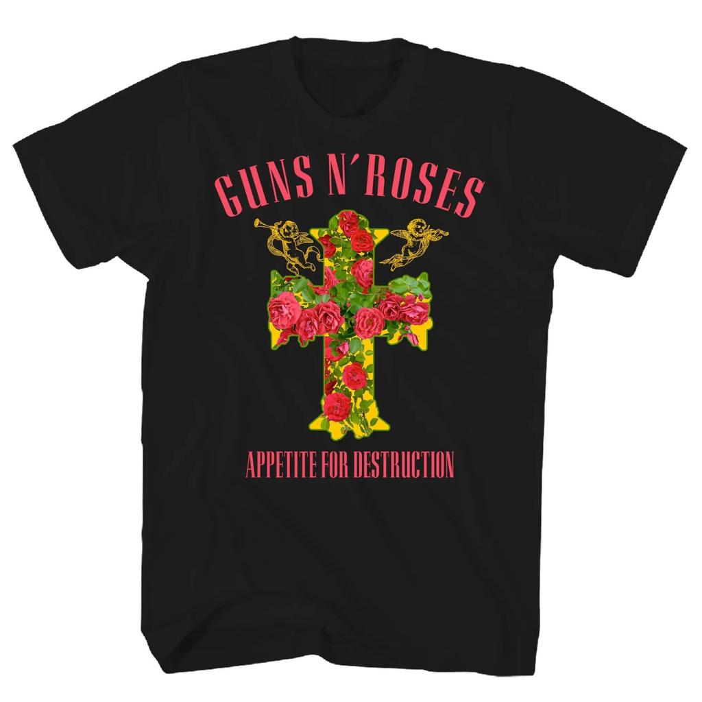 Guns N' Roses - Appetite for Destruction Rose Cross Medium T-Shirt