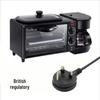 Three-in-One Multifunctional Breakfast Machine: Toaster & Mini Oven, 110V-220V