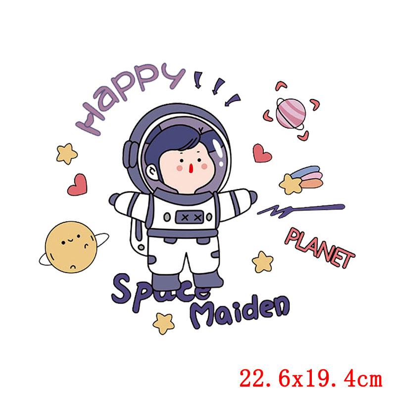 Letter Patch Cartoon Thermo Patches On Clothes Stripe Child Thermal Applique For T-Shirt Sticker Iron On Transfer For Clothing