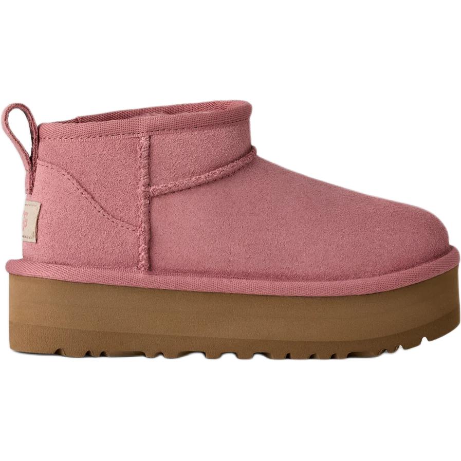 UGG CLASSIC ULTRA MINI Suede Kids' Snow Boots Pink Kids' 1157791K-PDW