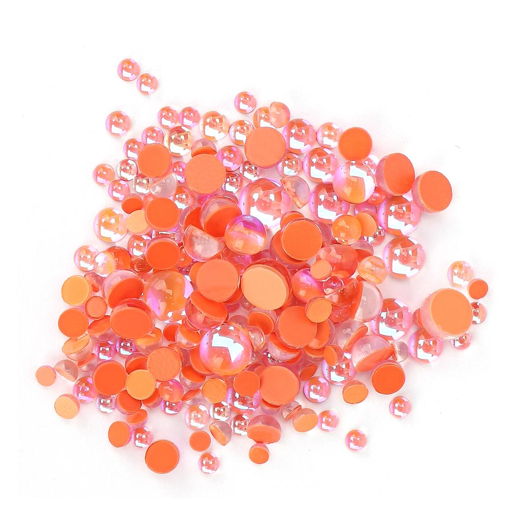 300Pcs Nail Making Decoration Mixed Size DIY Flat Back Half Hound Mixed Size Bead02