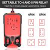 12V Car Relay Tester Battery Tester Automotive Electronic Relay Tester LED Light Indicator Car Battery Checker