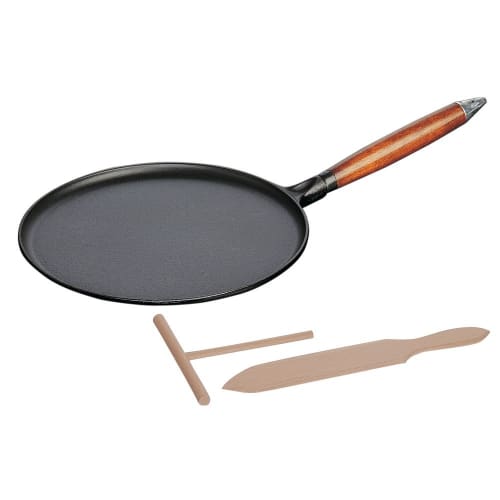 

Staub Crepe Pan, Black, 28cm, Induction Compatible, Pan 40509-525 (Official Japanese Product)