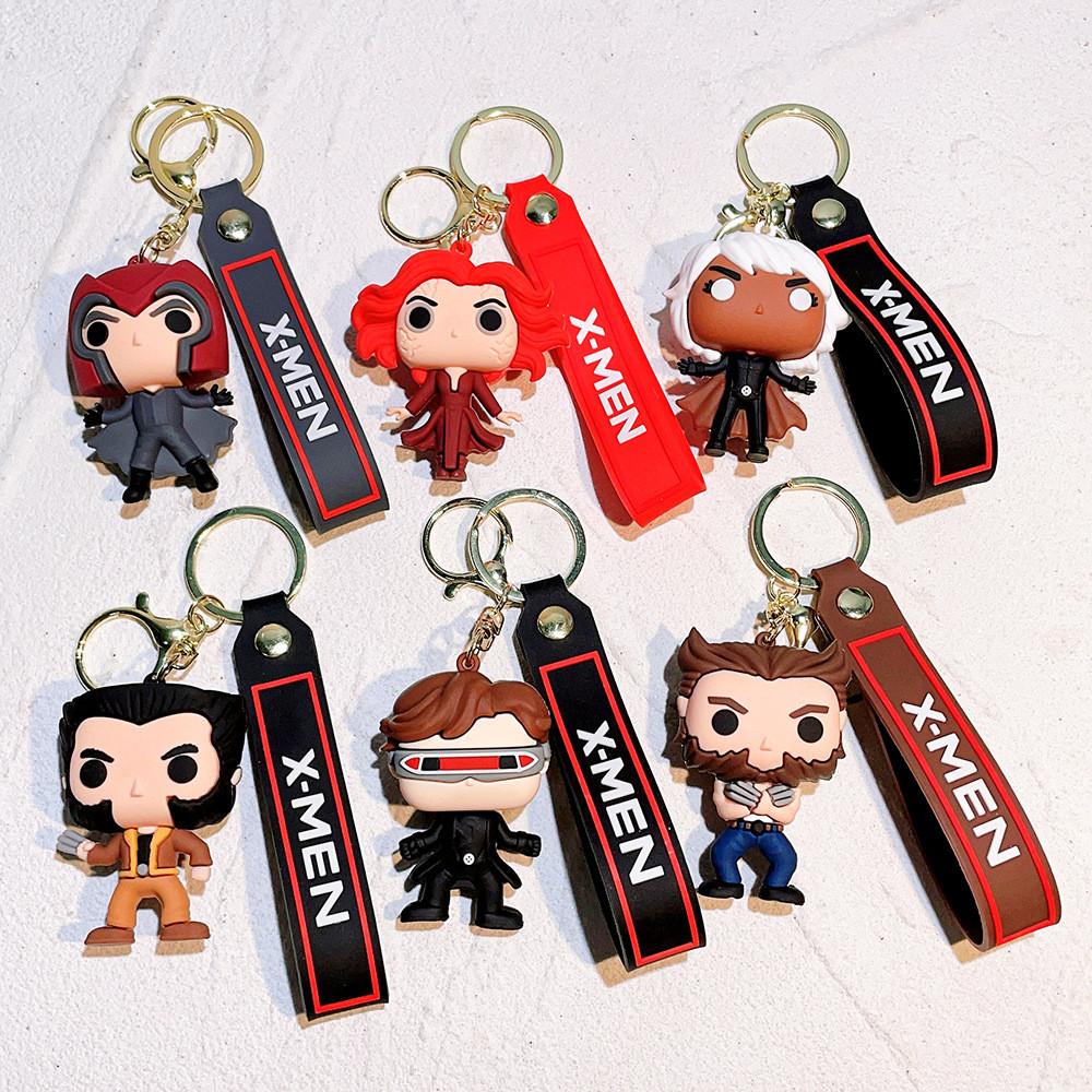 Adorable Deadpool Wolverine Keychain Cute Cartoon Key Fob For Bags And Cars