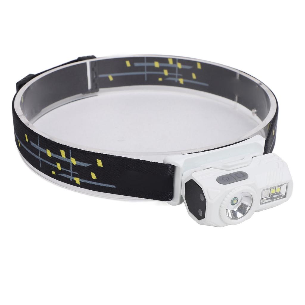 Bright LED Rechargeable Headlight USB Charging Sensing Hiking Head Lamp for Outdoor