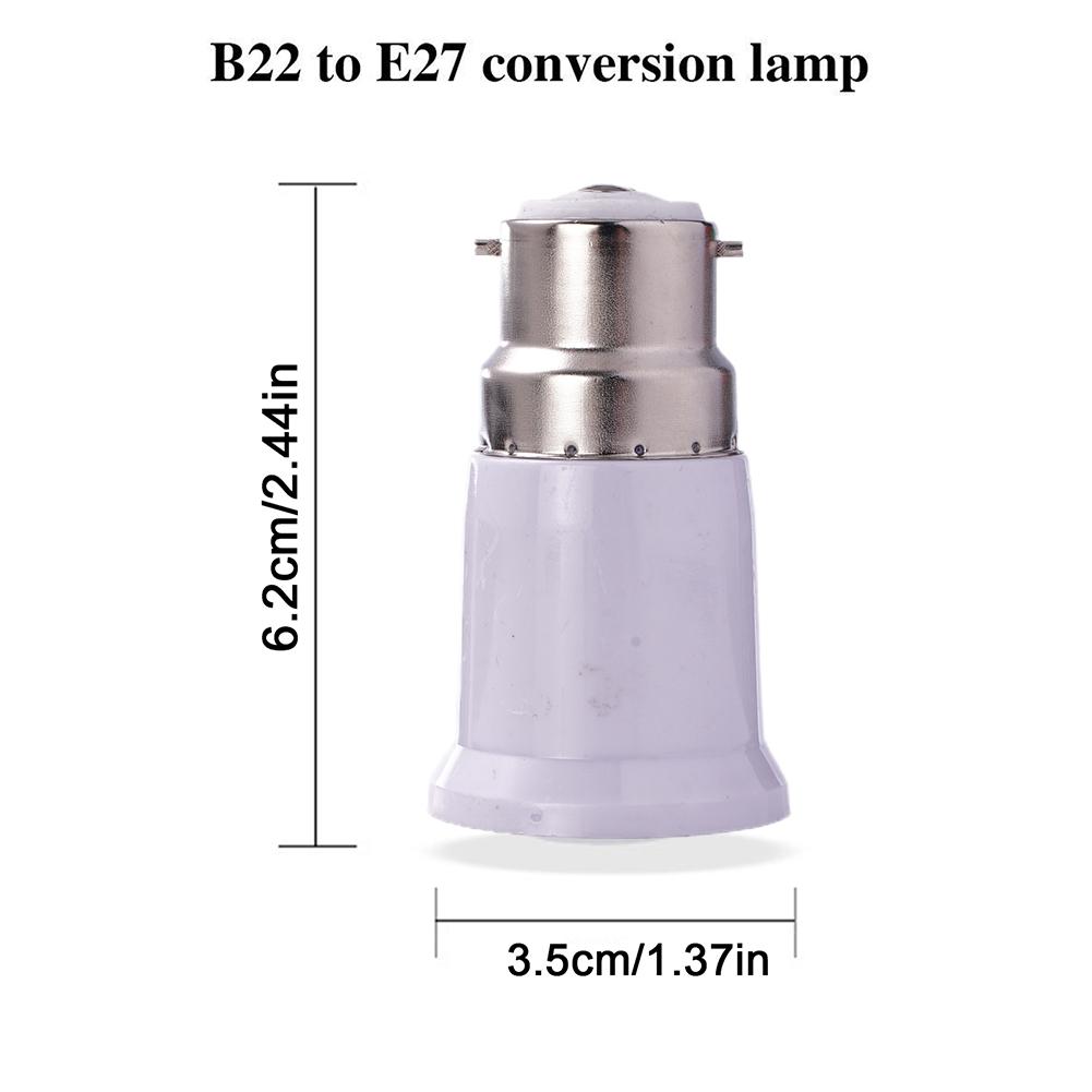 B22 to E27 Lamp Holder Converter holder Bayonet to Screw Lamp Light Socket Bulb Base Spliter Extension Adapter LED Corn Bulb