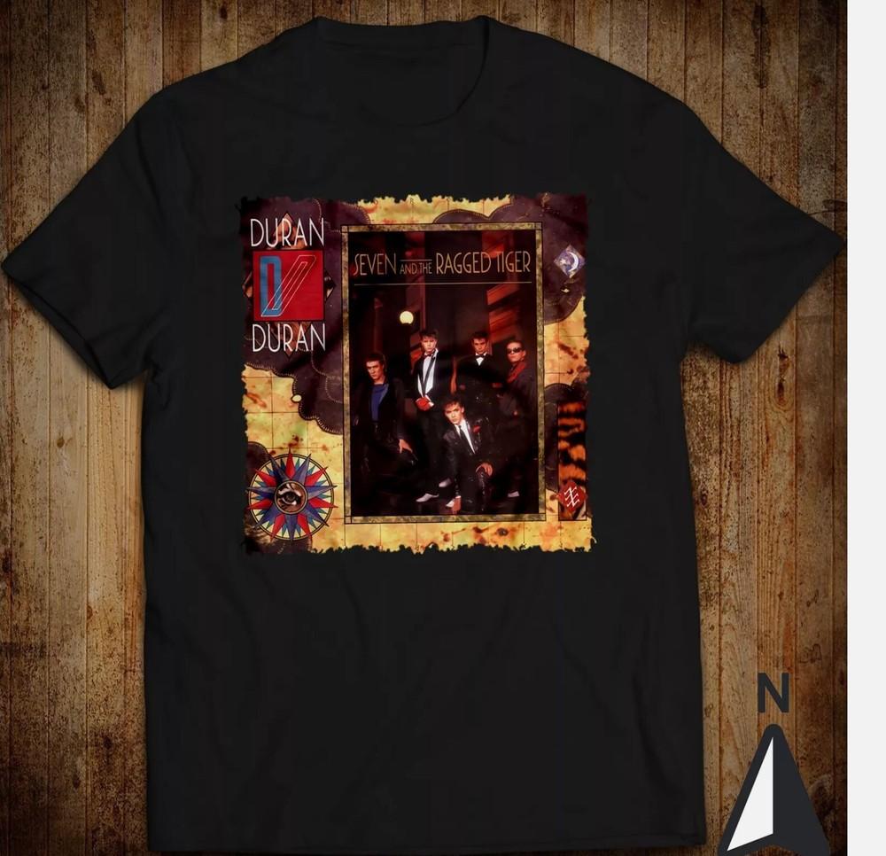 Retro Music T-Shirt Seven and the Ragged Tiger Duran Duran New Moon on Monday Unisex T-Shirt XL