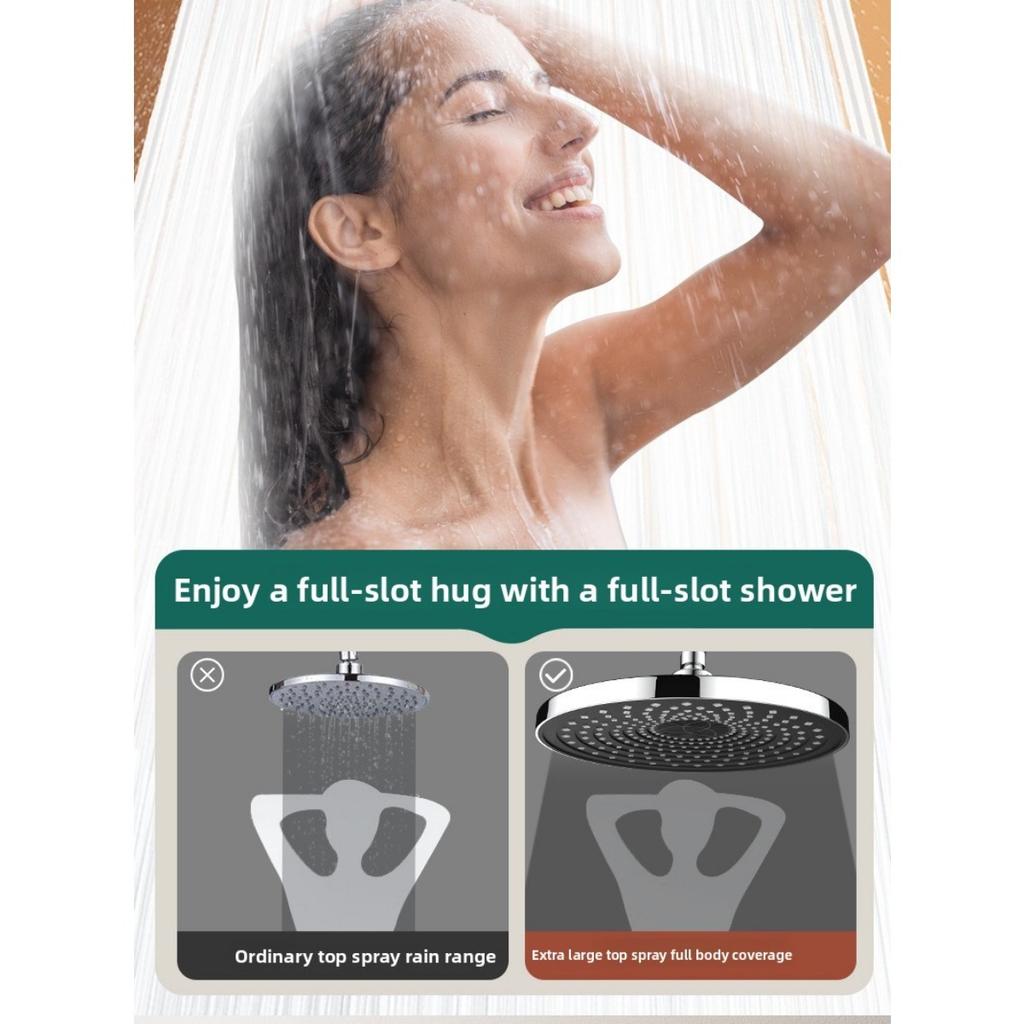 Top Spray Large Water Volume Pressurized Shower Showerhead, Pressurized Single Head Showerhead for Showering, Household Shower Showerhead