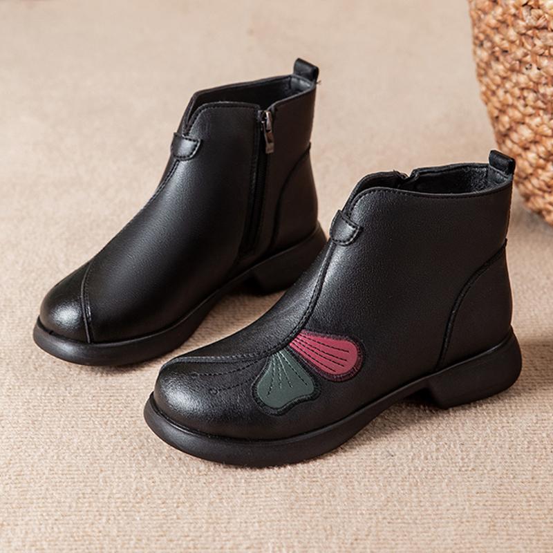 Sheep Fur Winter Shoes Women Snow Boots Warm Flat Ladies Ankle Boots Winter Mother Shoes Plus Size 42