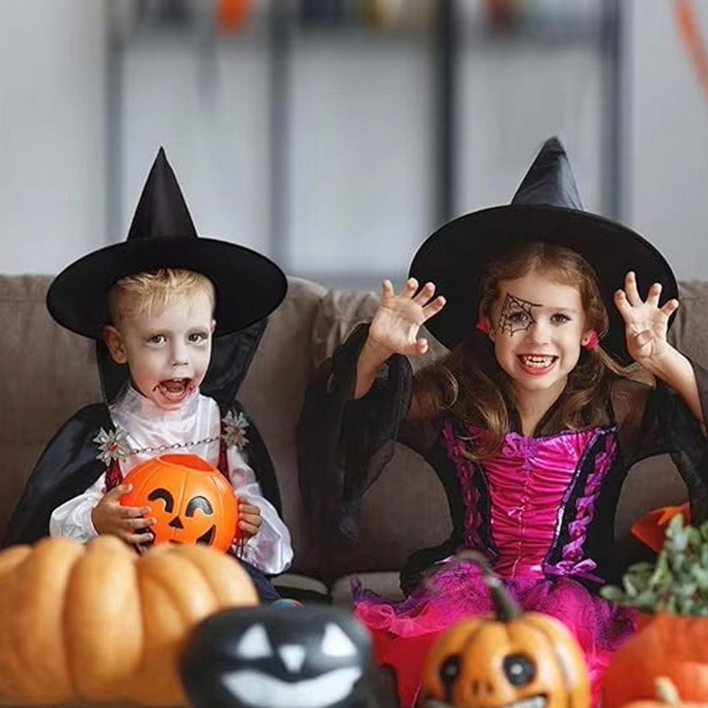 Halloween Witch Hat Cap Hanging Witch Hat Costume Accessory for Halloween Party Favor, Black