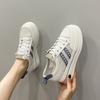 Platform White Shoes Women's 2025 New Women's Shoes Inner Height-increasing Shoes Children's Spring and Summer Breathable Casual Sports Board Shoes