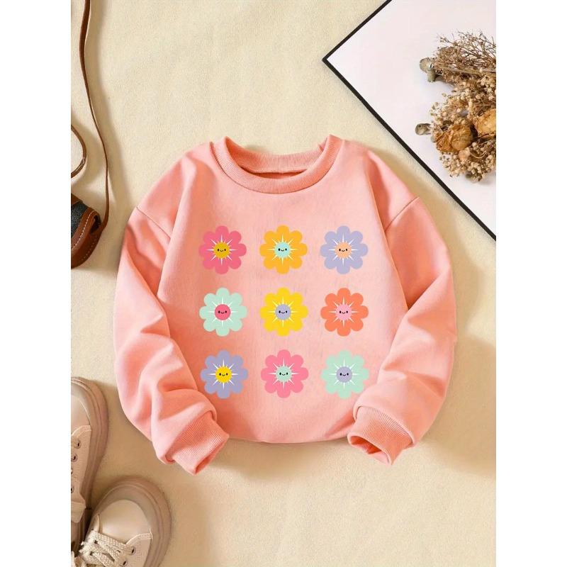 Kids Sweatshirt Creative Letter Pattern Fashionable Casual Crew Neck Sweatshirt Is Suitable for Daily Party Holiday Gifts