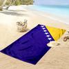 Blau-Gelbes Design mit weißen Sternen Strandtuch schnelltrocknend für Reisen Outdoor-Sportarten Joggen Strand und Schwimmen