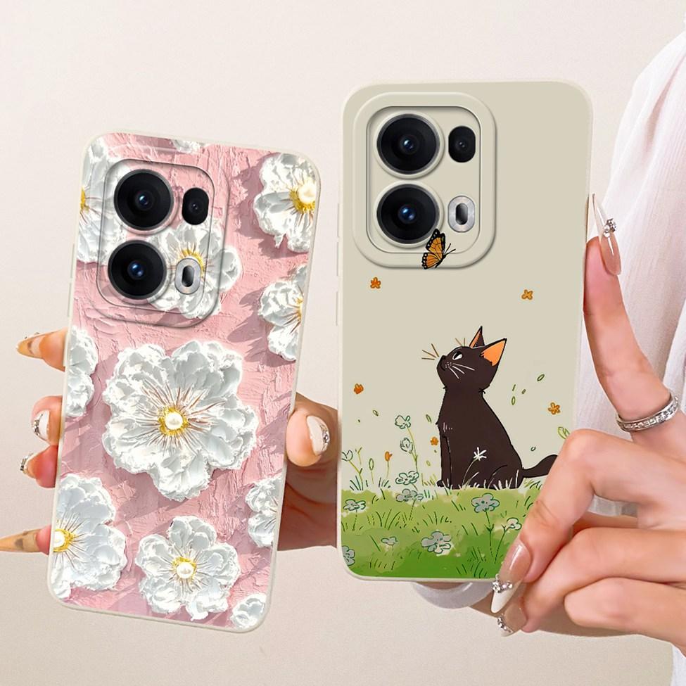 For Oppo Reno 13 Pro Case Silicone Luxury Fashion Cool Kawaii Cute Painted Cover For Oppo Reno13 Pro CPH2697 PKK110 Casing