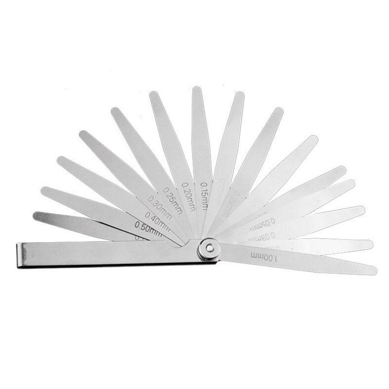 Изогнутый щуп из нержавеющей стали, линейка, инструмент для проверки сварки, измерительный инструмент для щупа 0,05-1,00 мм, щуп B