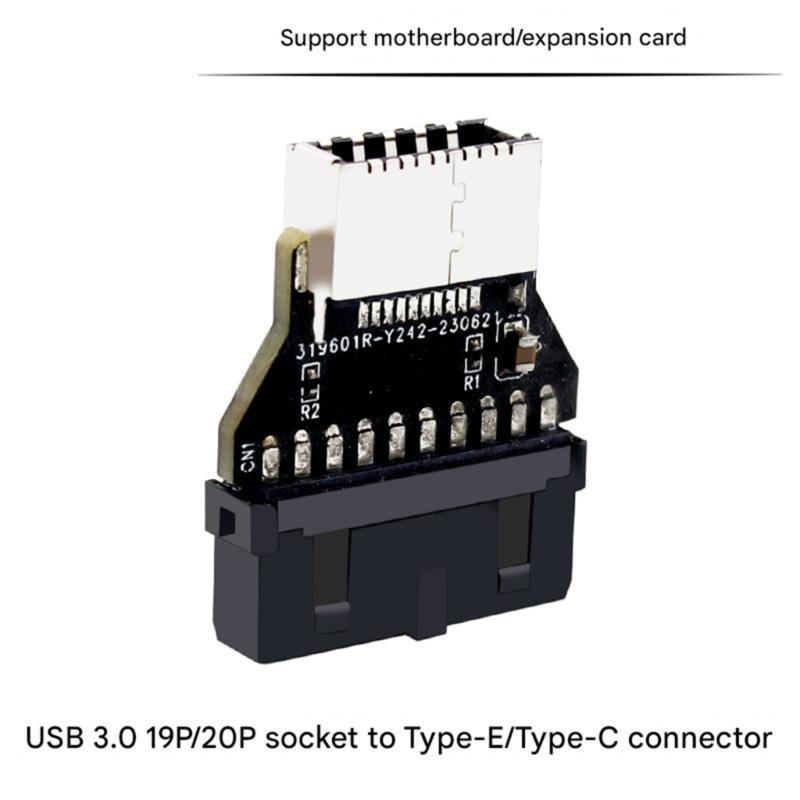 90 Degree USB3.1/3.2 Type C 20 PIN Internal Adapter Plugs Play No Driver Required