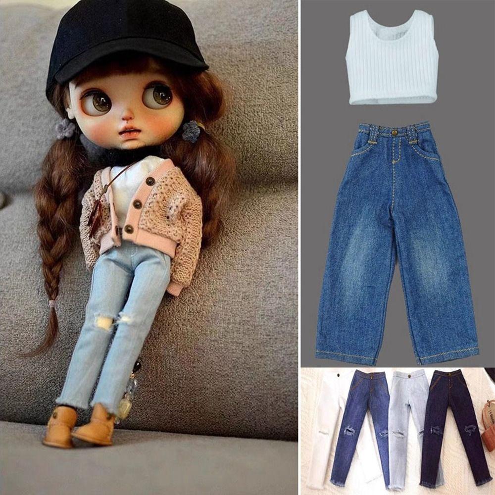 

Повсякденний одяг Джинси Штани для ляльки licca ob24/26/27 для ляльок blythe для ляльок azone19 pp fr 7