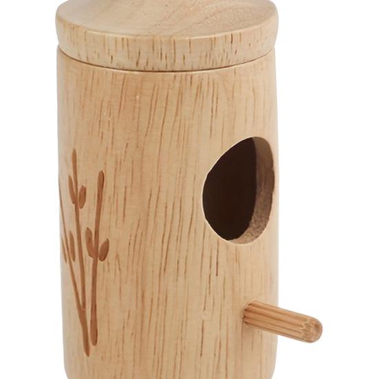 Holz Kolibri Haus Vogel Futterhaus Wetterfest Außen Garten Hof Hängend Kleiner Vogel Futterhaus Dekoration