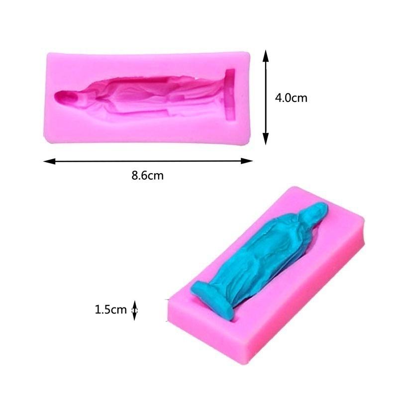 Virgin Mary Shaped 3D Fondant Cake Silicone Mold for Soap Polymer Clay Molds Chocolate Pastry Candy Making Decoration Tools