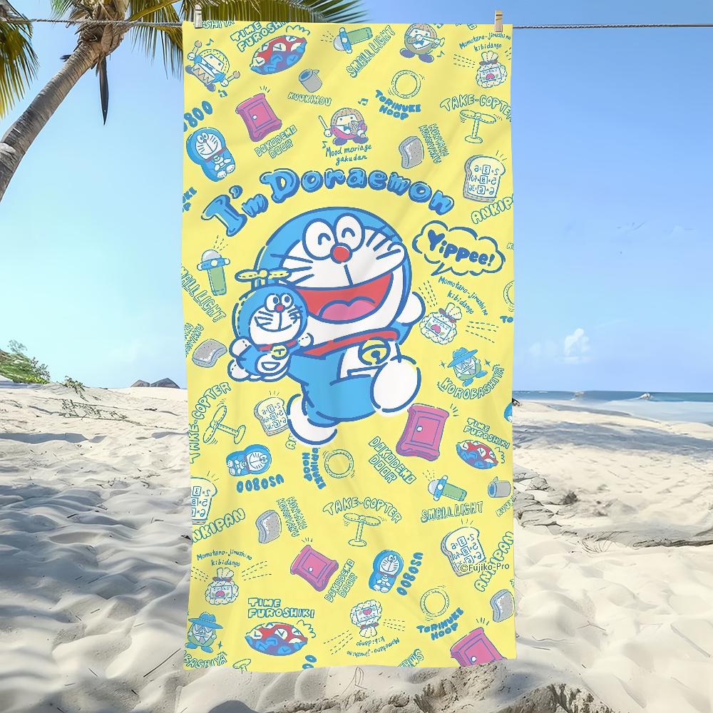 Cute Cartoon D-Doraemon-S Towel Soft Pool Gift For Travel Gym Shower Camping Quick Dry Sports Large Beach Towel